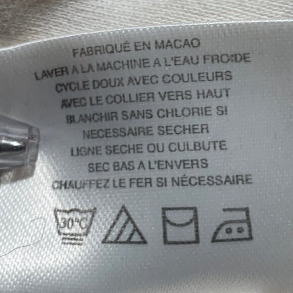 Men's Callaway Golf Sport Long Sleeve Polo Shirt Cream XL #345E - Picture 10 of 10